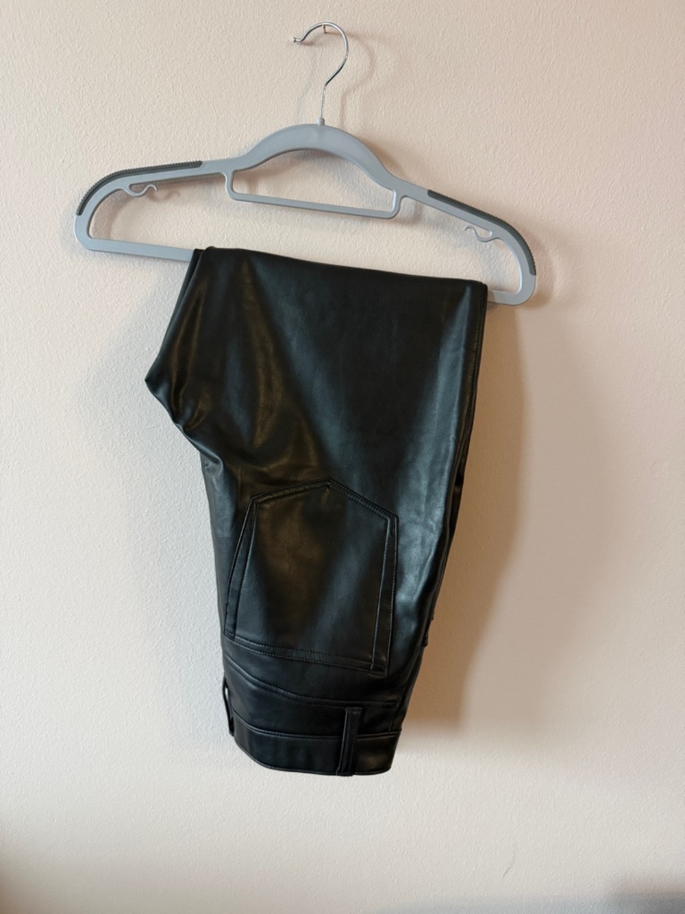 Abercrombie & Fitch Black Faux Leather Pants